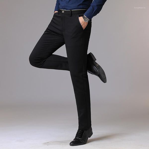 long pants autumn plus size 2020 streetwear slim men's trousers business casual elastic hombre male fashion straight 381, Black
long pants autumn plus size 2020 streetwear slim men's trousers business casual elastic hombre male fashion straight 381, Black