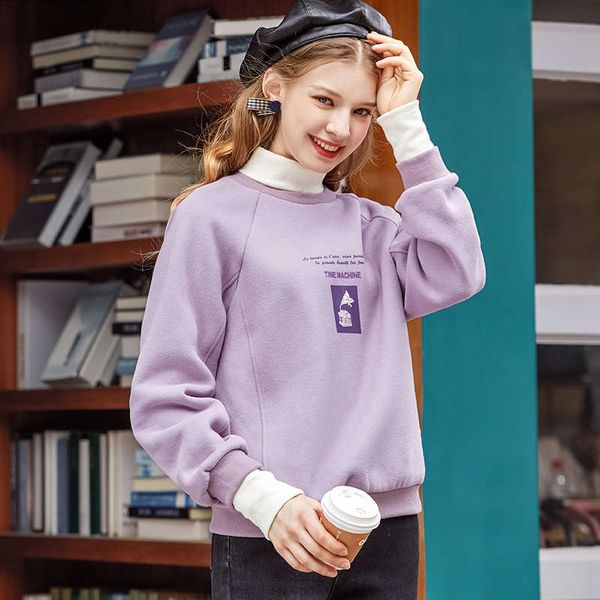 2sf4bhigh collar fake two piece splicing loose sweater women's pullover for fall / winter 2020, Black
2sf4bhigh collar fake two piece splicing loose sweater women's pullover for fall / winter 2020, Black