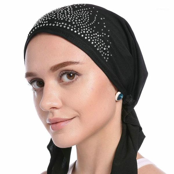 muslim rhinestone cap women fashion pure color adjustable spring summer temperament all-match 50-54cm scarf cap1, Blue;gray
muslim rhinestone cap women fashion pure color adjustable spring summer temperament all-match 50-54cm scarf cap1, Blue;gray