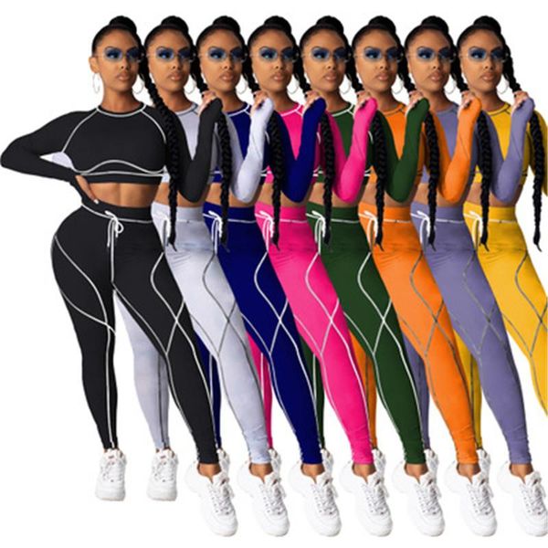 ladies high waist sports sets fashion long sleeve round neck sweatpants suits designer female winter new slim two piece sets tracksuits, Gray
ladies high waist sports sets fashion long sleeve round neck sweatpants suits designer female winter new slim two piece sets tracksuits, Gray