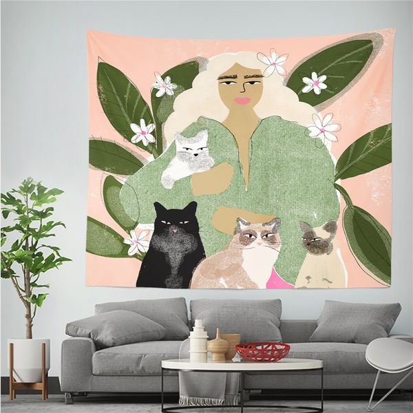 nordic ins style wall hanging tapestry 3d printed polyestry girl pattern wall cloth tapestries home background decor wall carpet
nordic ins style wall hanging tapestry 3d printed polyestry girl pattern wall cloth tapestries home background decor wall carpet