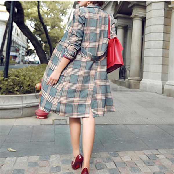 sashes autumn women new spring pockets plaid v-neck double breasted dust coat female loose casual comfortable wind coat zx12811, Tan;black
sashes autumn women new spring pockets plaid v-neck double breasted dust coat female loose casual comfortable wind coat zx12811, Tan;black