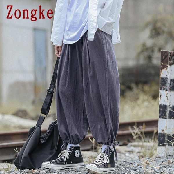 men's pants zongke linen mens hip hop harem men clothing trousers jogger harajuku sweatpants 2021 m-5xl, Black
men's pants zongke linen mens hip hop harem men clothing trousers jogger harajuku sweatpants 2021 m-5xl, Black