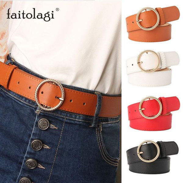 ring circle alloy buckle women belt fashion leather wild ladies jeans waist belt strap white black female pasek damski 105, Black;brown
ring circle alloy buckle women belt fashion leather wild ladies jeans waist belt strap white black female pasek damski 105, Black;brown