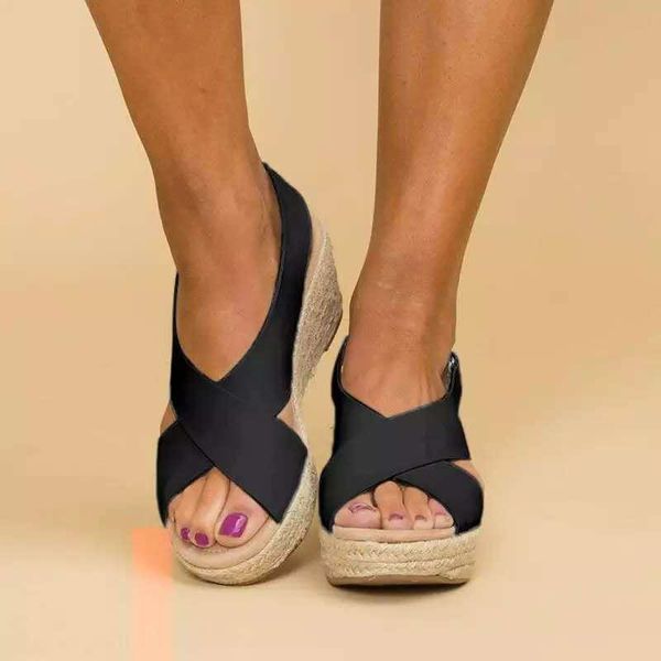 wedges high heels shoes for women beach sandals summer shoes 2021 ladies chaussures femme platform sandals plus size, Black
wedges high heels shoes for women beach sandals summer shoes 2021 ladies chaussures femme platform sandals plus size, Black