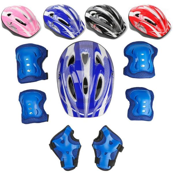 elbow & knee pads 7 pcs/set kids boy girl safety helmet pad sets children cycling skate bicycle protection guard1, Black;gray
elbow & knee pads 7 pcs/set kids boy girl safety helmet pad sets children cycling skate bicycle protection guard1, Black;gray