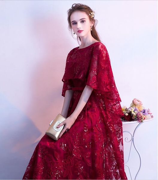 party dresses lace sequin prom dress 2021 elegant cape sleeves graduation gowns long evening formal gown vestido de festa, White;black
party dresses lace sequin prom dress 2021 elegant cape sleeves graduation gowns long evening formal gown vestido de festa, White;black