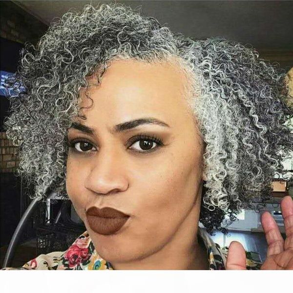 afro puff curly grey human hair puff drawstring ponytail clip in silver natural hair pony tail updo women afro gray hair extension, Black
afro puff curly grey human hair puff drawstring ponytail clip in silver natural hair pony tail updo women afro gray hair extension, Black