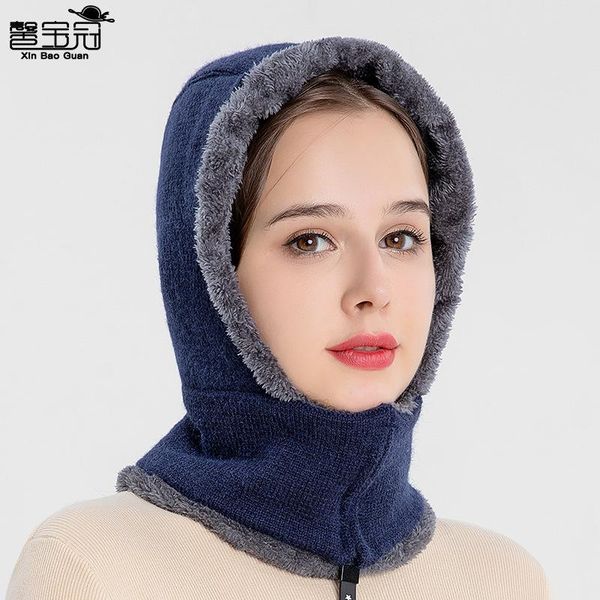 autumn and winter ear protection plus velvet thickened hooded suit wind-proof and cold protection neck warmer pullover cap, Blue;gray
autumn and winter ear protection plus velvet thickened hooded suit wind-proof and cold protection neck warmer pullover cap, Blue;gray