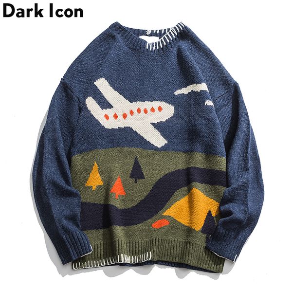 dark icon round neck pullover winter printed oversized hip hop sweaters men's wool blouses sweater blue/green q1113, White;black
dark icon round neck pullover winter printed oversized hip hop sweaters men's wool blouses sweater blue/green q1113, White;black