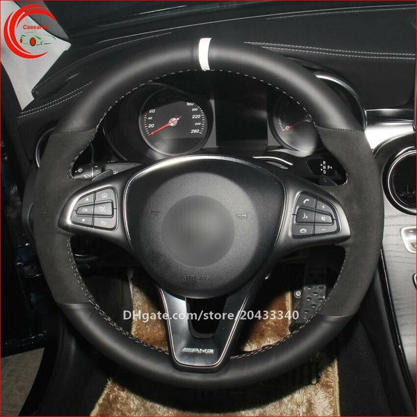 black suede leather wrap car steering wheel cover for benz c180 c200 c260 c200
black suede leather wrap car steering wheel cover for benz c180 c200 c260 c200
