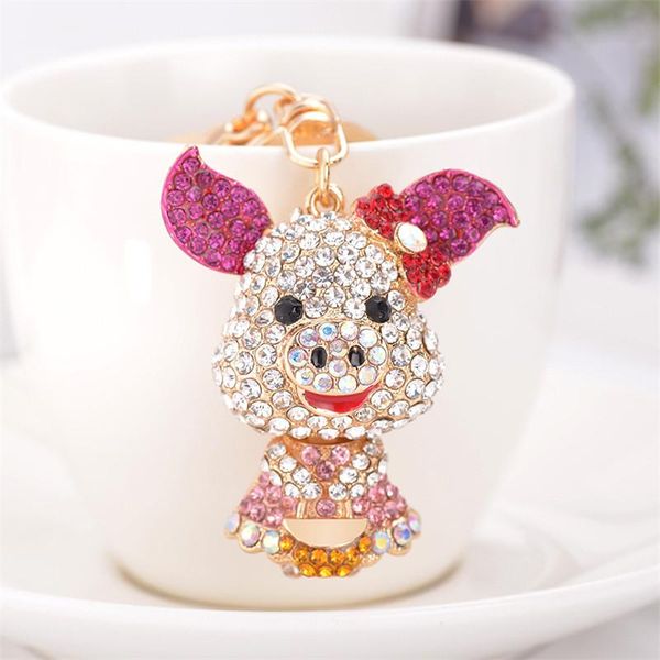 luxury handmade crystal rhinestones pig keyring female cute pendant car key pendant creative bag keychain gift, Silver
luxury handmade crystal rhinestones pig keyring female cute pendant car key pendant creative bag keychain gift, Silver
