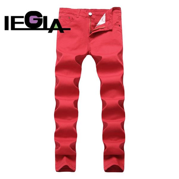 jeans for men slim fit designer summer jean thin men's fashion jeans clothes new fashion brand pants, Blue