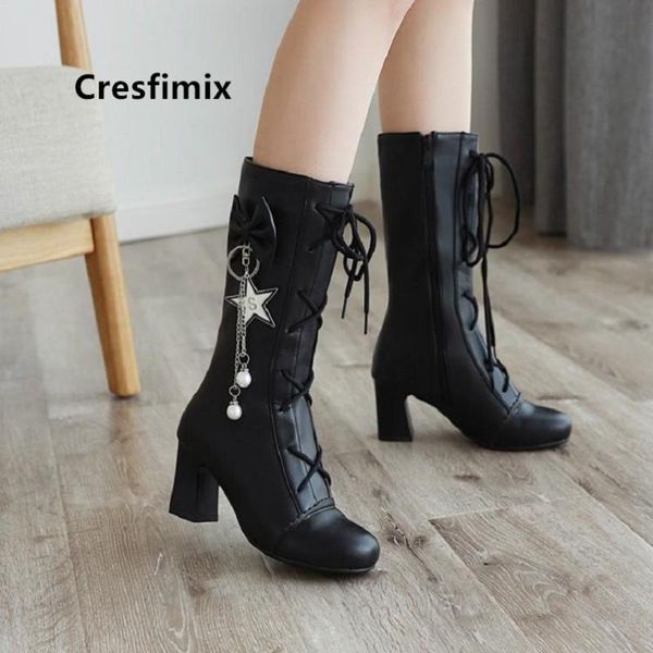 cresfimix damskie buty женщины мода черный pu кожа круглый toe высокий каблук сапоги леди прохладный розовый осени европейский стиль сапоги, Black
cresfimix damskie buty женщины мода черный pu кожа круглый toe высокий каблук сапоги леди прохладный розовый осени европейский стиль сапоги, Black