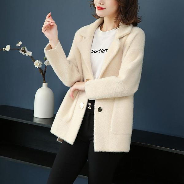 women's wool & blends 3xl brand coat 2021 autumn winter women solid color short thicken warm loose casual female, Black
women's wool & blends 3xl brand coat 2021 autumn winter women solid color short thicken warm loose casual female, Black