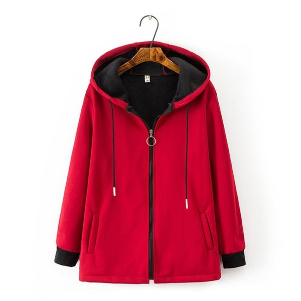 fashion plus size 4xl autumn winter compound suede jackets women hooded short coats flocking outerwear female casual g315 y200101, Black;brown
fashion plus size 4xl autumn winter compound suede jackets women hooded short coats flocking outerwear female casual g315 y200101, Black;brown