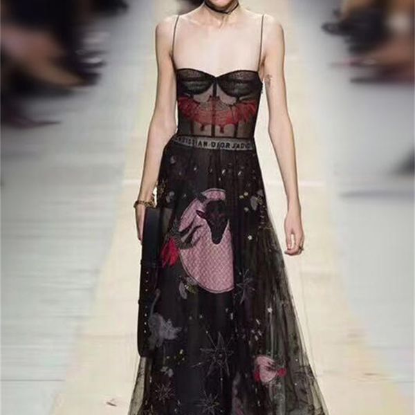 runway dress black spaghetti straps celebrity style dress mesh bat embroidery beads vestidos de festa n011
runway dress black spaghetti straps celebrity style dress mesh bat embroidery beads vestidos de festa n011