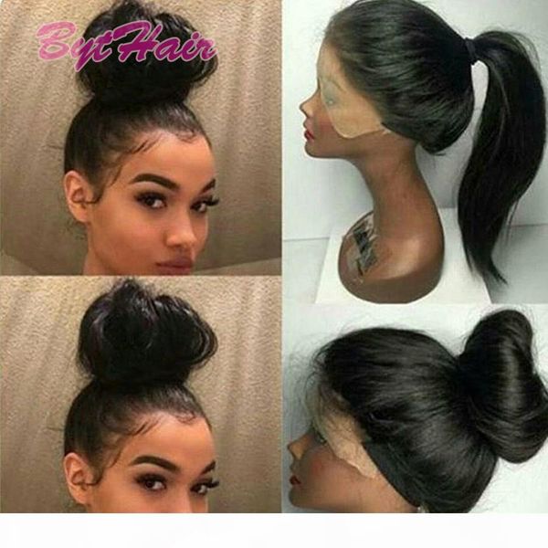 bythair brazilian virgin human hair full lace wig natural straight lace front wig with adjustable strands glueless lace wigs high ponytail, Black;brown
bythair brazilian virgin human hair full lace wig natural straight lace front wig with adjustable strands glueless lace wigs high ponytail, Black;brown