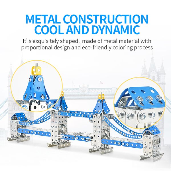 588pcs london bridge metal building blocks tool kit screw toy educational toy for boy construction toy
588pcs london bridge metal building blocks tool kit screw toy educational toy for boy construction toy