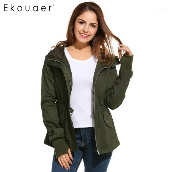 ekouaer women casual jackets coats long sleeve zip up drawstring waist hooded jacket female outwear1, Black;brown
ekouaer women casual jackets coats long sleeve zip up drawstring waist hooded jacket female outwear1, Black;brown