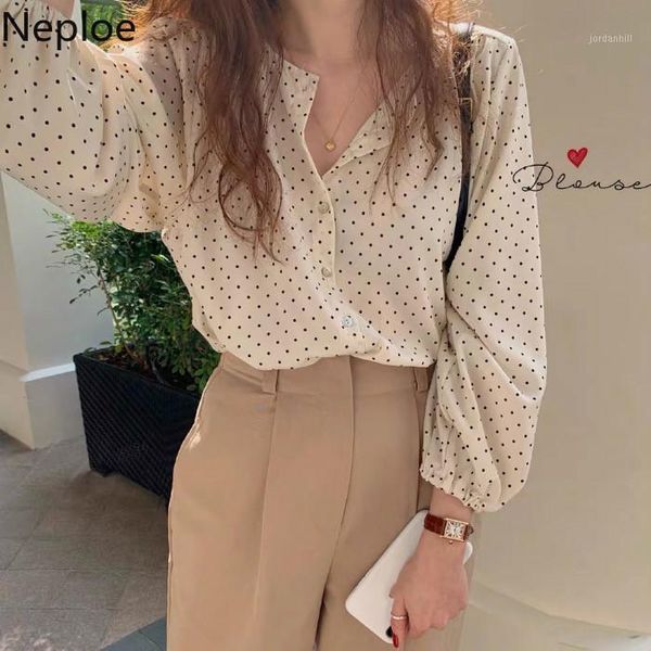 neploe vintage polka dot women blouse shirt korean causal o-neck blusas 2020 spring long lantern sleeve elegant 589991, White
neploe vintage polka dot women blouse shirt korean causal o-neck blusas 2020 spring long lantern sleeve elegant 589991, White