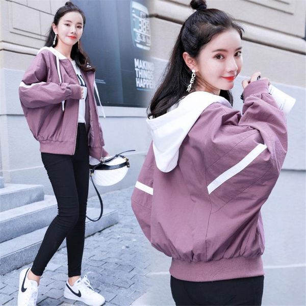 women's jackets spring loose female windbreaker jacket harajuku women student bf coat oversize basic coats, Black;brown
women's jackets spring loose female windbreaker jacket harajuku women student bf coat oversize basic coats, Black;brown