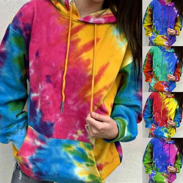 women tie-dye printed gradient pullover plus size long sleeve sweatshirt casual drawstring ladies daily hoodies 2021 #t2g, Black
women tie-dye printed gradient pullover plus size long sleeve sweatshirt casual drawstring ladies daily hoodies 2021 #t2g, Black