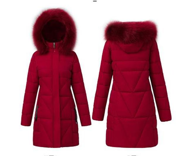 wholesale fashion new winter women's mid-length slim-fit big fur collar down padded jacket, Black
wholesale fashion new winter women's mid-length slim-fit big fur collar down padded jacket, Black