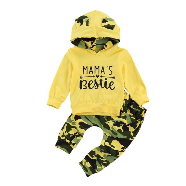2 pieces infant newborn baby girls boys suit set, camouflage print long sleeve ears hooded and trousers for kids, yellow, White
2 pieces infant newborn baby girls boys suit set, camouflage print long sleeve ears hooded and trousers for kids, yellow, White