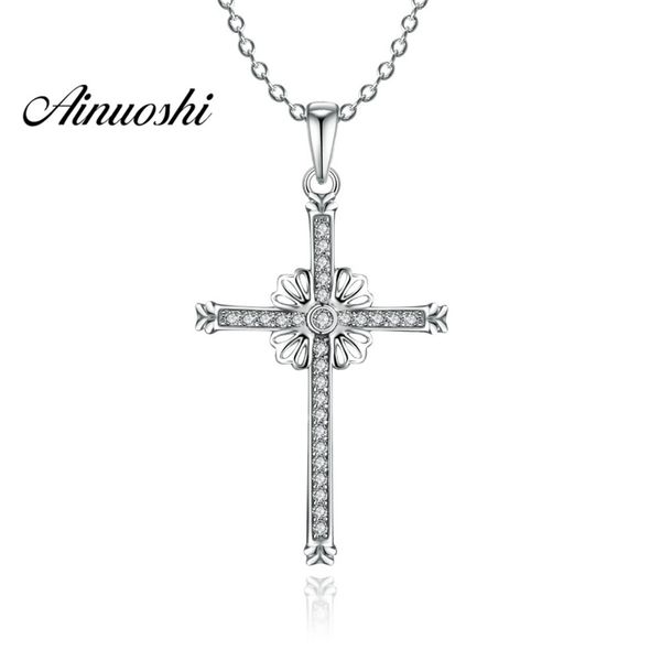 ainuoshi luxury 925 sterling silver pendant necklace for women trendy cross pendants long chain necklace wedding silver jewelry y200107
ainuoshi luxury 925 sterling silver pendant necklace for women trendy cross pendants long chain necklace wedding silver jewelry y200107