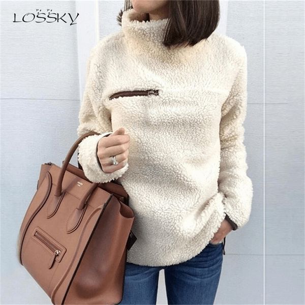 lossky sweatshirts autumn winter long sleeve plush warm pullover kpop ladies women clothes pure sweatshirt y200915, Black
lossky sweatshirts autumn winter long sleeve plush warm pullover kpop ladies women clothes pure sweatshirt y200915, Black