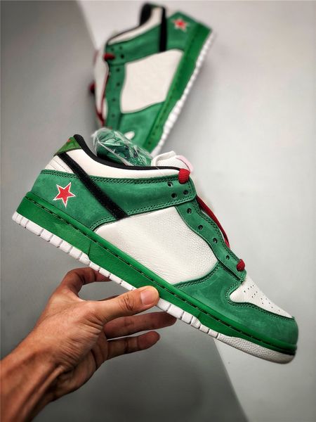 authentic sb pro heineken low skateboard shoes men women classic green black white red 304292-302 sports sneakers zapatos with original box
authentic sb pro heineken low skateboard shoes men women classic green black white red 304292-302 sports sneakers zapatos with original box