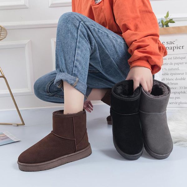 women snow boots winter leather warm ankle boots woman shoes fashion female platform booties keep warm shoes botas mujer, Black
women snow boots winter leather warm ankle boots woman shoes fashion female platform booties keep warm shoes botas mujer, Black