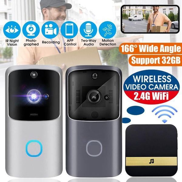 wifi doorbell smart home wireless phone door bell camera security video intercom 1080p hd ir night vision for apartments1
wifi doorbell smart home wireless phone door bell camera security video intercom 1080p hd ir night vision for apartments1
