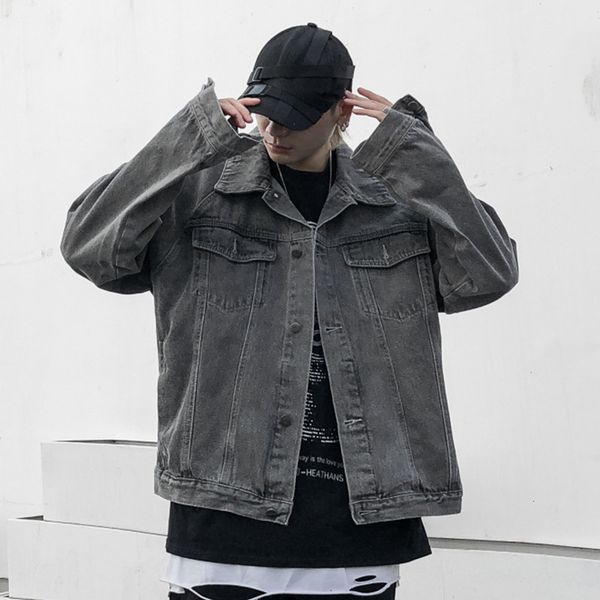 guochao multi pocket tooling men's fashion brand jacket yuan sufeng street trend loose jeans, Black;brown
guochao multi pocket tooling men's fashion brand jacket yuan sufeng street trend loose jeans, Black;brown