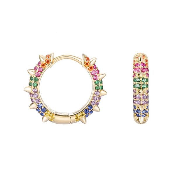 hoop & huggie 1 pair rinbow cubic zircon earrings gold silvery small earings for women accessories jewelry valentine's day gift 2021, Golden;silver
hoop & huggie 1 pair rinbow cubic zircon earrings gold silvery small earings for women accessories jewelry valentine's day gift 2021, Golden;silver