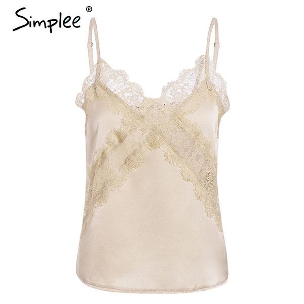simplee lace embroidery women satin elegant v neck female casual cami crop solid spaghetti strap ladies tank bbyavx, White;black
simplee lace embroidery women satin elegant v neck female casual cami crop solid spaghetti strap ladies tank bbyavx, White;black