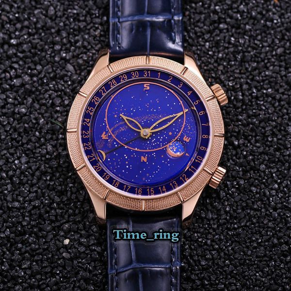 tz version 5106r blue starry sky dial rose gold steel case 9015 modified pearl tuo movement mens watch black leather strap luxry watches, Slivery;brown
tz version 5106r blue starry sky dial rose gold steel case 9015 modified pearl tuo movement mens watch black leather strap luxry watches, Slivery;brown