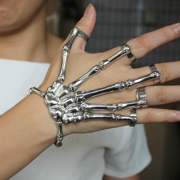bangle steam punk bracelet bangles jewelry mens gothic hand skull skeleton elasticity adjustable couple for women, Black
bangle steam punk bracelet bangles jewelry mens gothic hand skull skeleton elasticity adjustable couple for women, Black