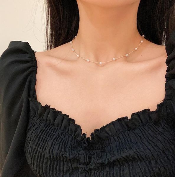 chokers orgin summer minimalist gold round beads necklace for women exquisite alloy wedding jewelry accessories, Golden;silver
chokers orgin summer minimalist gold round beads necklace for women exquisite alloy wedding jewelry accessories, Golden;silver