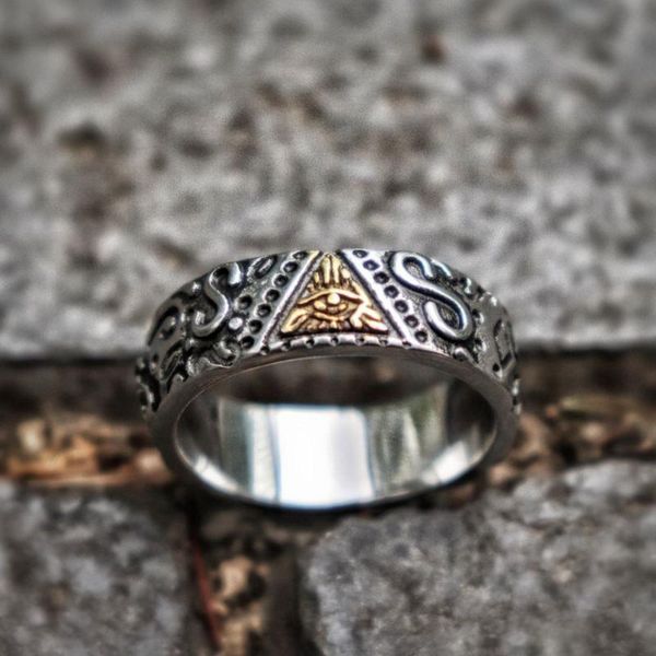 cluster rings eyhimd men's masonics wedding band eye of providence symbol stainless steel ring asonry jewelry, Golden;silver
cluster rings eyhimd men's masonics wedding band eye of providence symbol stainless steel ring asonry jewelry, Golden;silver