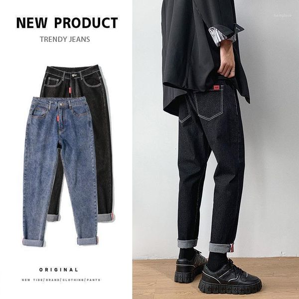 men's korean streetwear casual denim pants 2020 autumn winter new woman oversize solid color vintage jeans hip hop1, Blue
men's korean streetwear casual denim pants 2020 autumn winter new woman oversize solid color vintage jeans hip hop1, Blue