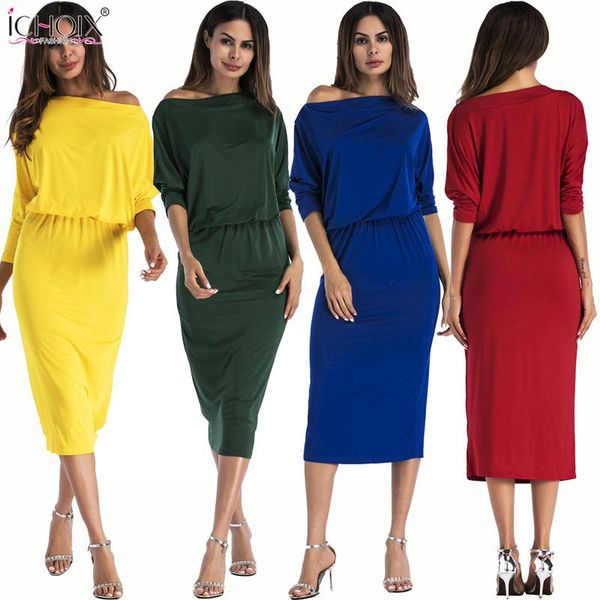 casual dresses ichoix off shoulder three quarter sleeve elastic midi dress elegant slash neck draped christmas winter women 2021, Black;gray
casual dresses ichoix off shoulder three quarter sleeve elastic midi dress elegant slash neck draped christmas winter women 2021, Black;gray