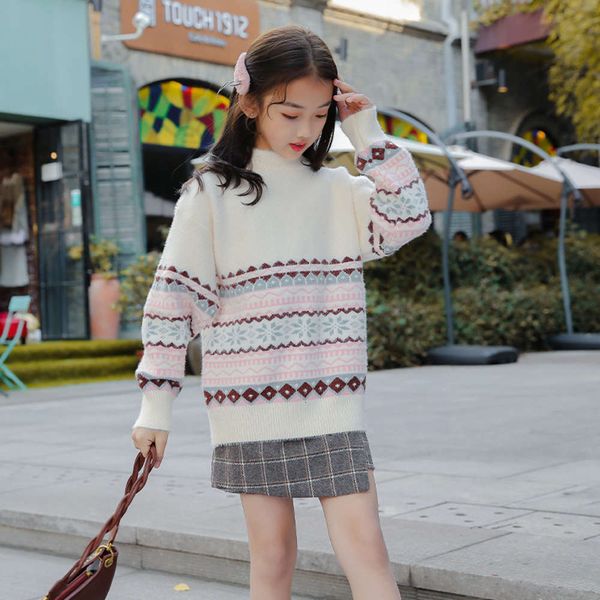 2020 girls' like thickened new mink middle school sweater children's autumn and winter underpants, Blue
2020 girls' like thickened new mink middle school sweater children's autumn and winter underpants, Blue