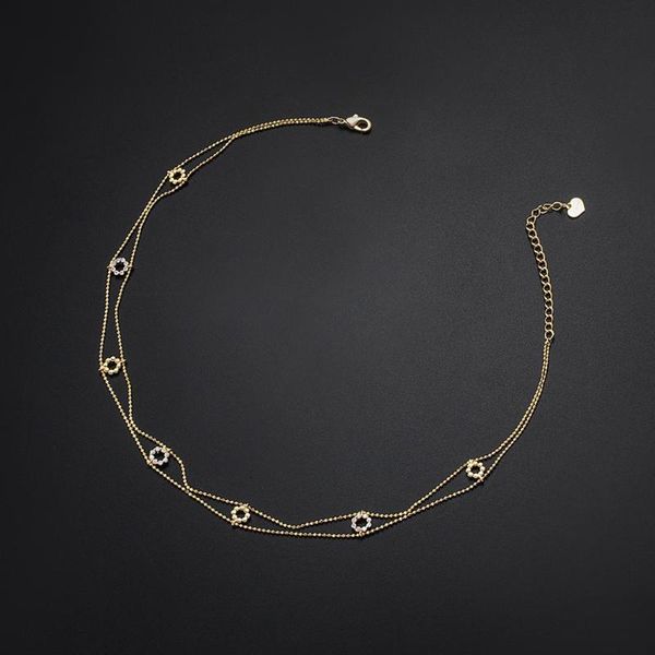 chokers women's fashion necklace flower style adjustable zircon hollow out double-chain collare minimalist jewelry accessory, Golden;silver
chokers women's fashion necklace flower style adjustable zircon hollow out double-chain collare minimalist jewelry accessory, Golden;silver