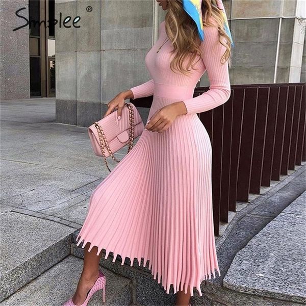 simplee solid striped knitted dress women o neck long sleeve elegant bodycon dress female color pleated autumn winter dress lj200818, Black;gray
simplee solid striped knitted dress women o neck long sleeve elegant bodycon dress female color pleated autumn winter dress lj200818, Black;gray