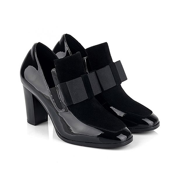 women pumps bowknot square toe patent leather chunky heels formal black thick heel pumps ankle boots booties shoes t200111 
women pumps bowknot square toe patent leather chunky heels formal black thick heel pumps ankle boots booties shoes t200111