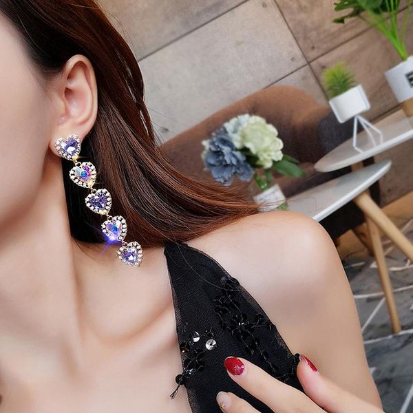 korean trend heart-shaped pendant fashion stud earrings prevent allergy exquisite imitation pearl tassel earrings, Silver
korean trend heart-shaped pendant fashion stud earrings prevent allergy exquisite imitation pearl tassel earrings, Silver