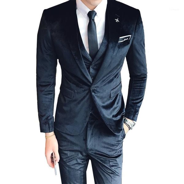 men dress three-piece set slim design men blazer with pants and vest corduroy fabric mens suits blazer asia size s - xxxl1, White;black
men dress three-piece set slim design men blazer with pants and vest corduroy fabric mens suits blazer asia size s - xxxl1, White;black