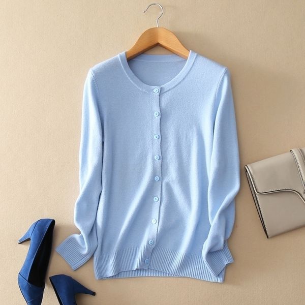 16 color cashmere women basic cardigan o-neck sweater spring autumn winter female long sleeve wool knitted solid soft fashion 201111, White;black
16 color cashmere women basic cardigan o-neck sweater spring autumn winter female long sleeve wool knitted solid soft fashion 201111, White;black